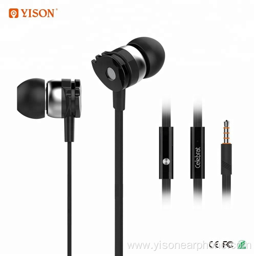 Yison Hot Sale wired in-ear earphones stereo sound